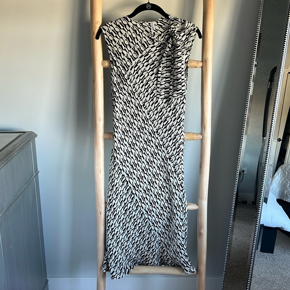 Pull over silk style dress